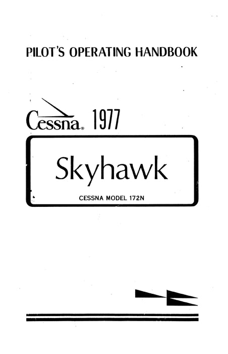 Cessna Model 172N Skyhawk 1977 Pilot's Operating Handbook