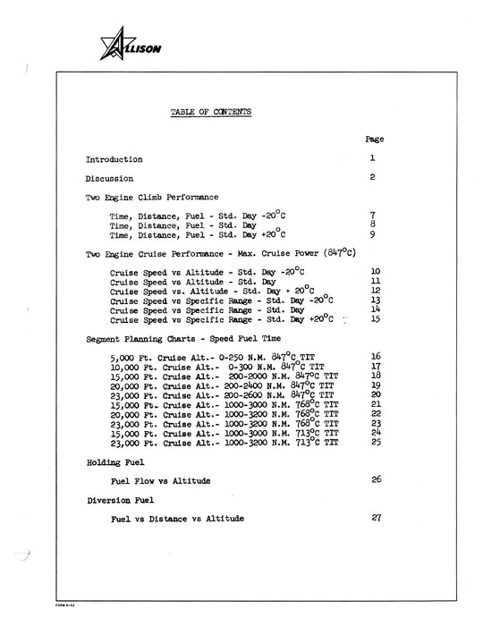 Allison Prop-Jet Convair Performance Report 1961 CAS #11