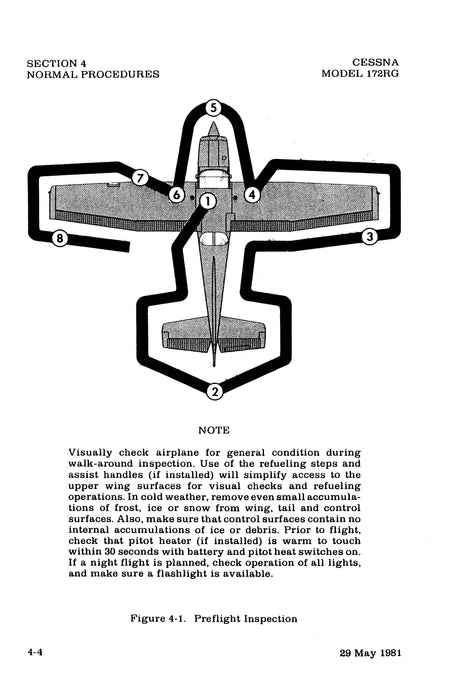 Cessna Cutlass RG Model 172RG 1982 Pilot's Information Manual D1213-13