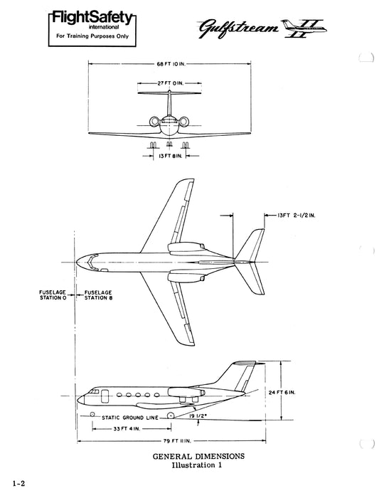 Grumman Gulfstream II 1159 FlightSafety Initial Study Guide