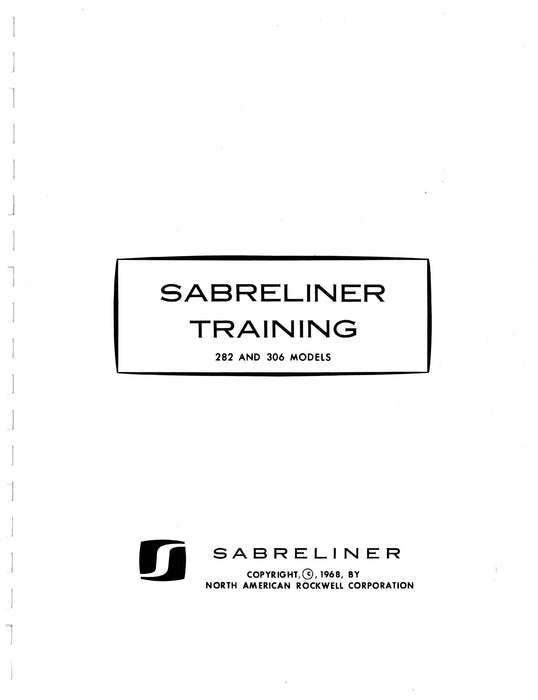 North American Sabreliner 282 and 306 Models Training Manual