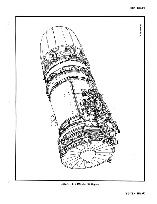 General Electric F101-GE-100 PV Operation and Service Manual GEK 43499