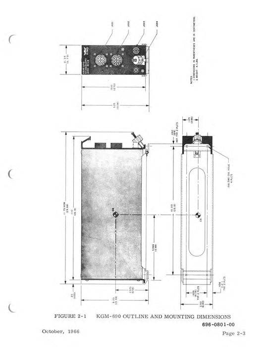 Bendix King KMR 670, KGS 680, KGM 690 Maintenance/Installation Manual 006-5003-06