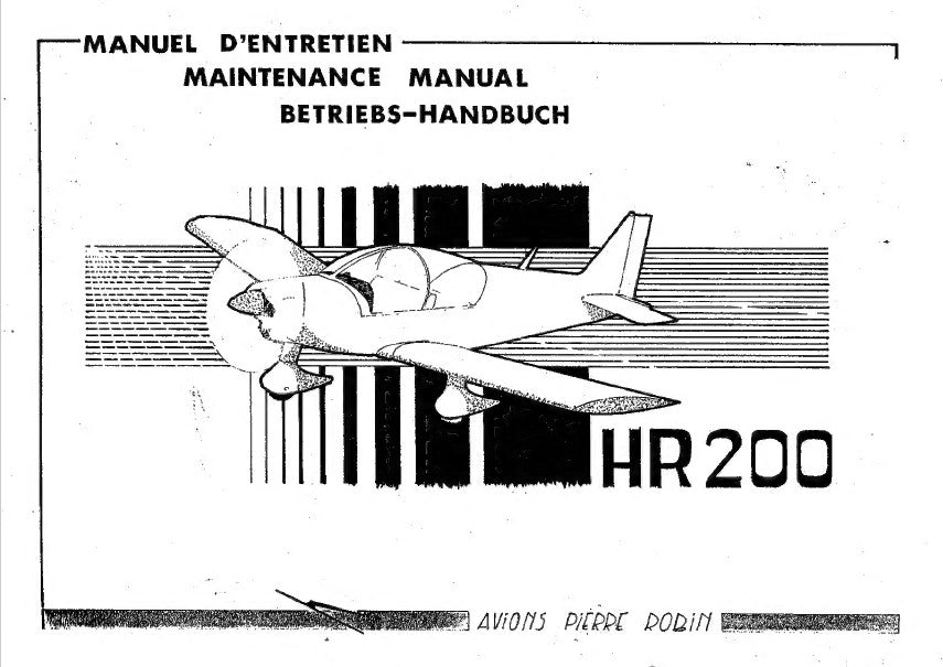 Robin HR 200 Maintenance & Service Manual (HR 200/100, 120, 160)
