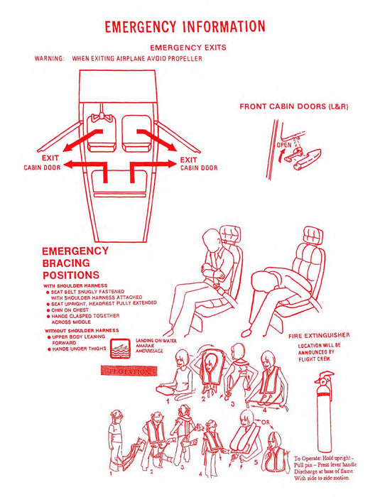 Cessna 185 Skywagon Passenger Briefing Cards (CE185-PBC-C)