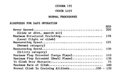 Cessna 195 Pilot's Checklist (CE195-CL-C)