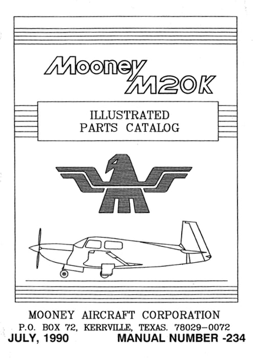 Mooney  M20K 231 Illustrated Parts Catalog (231)