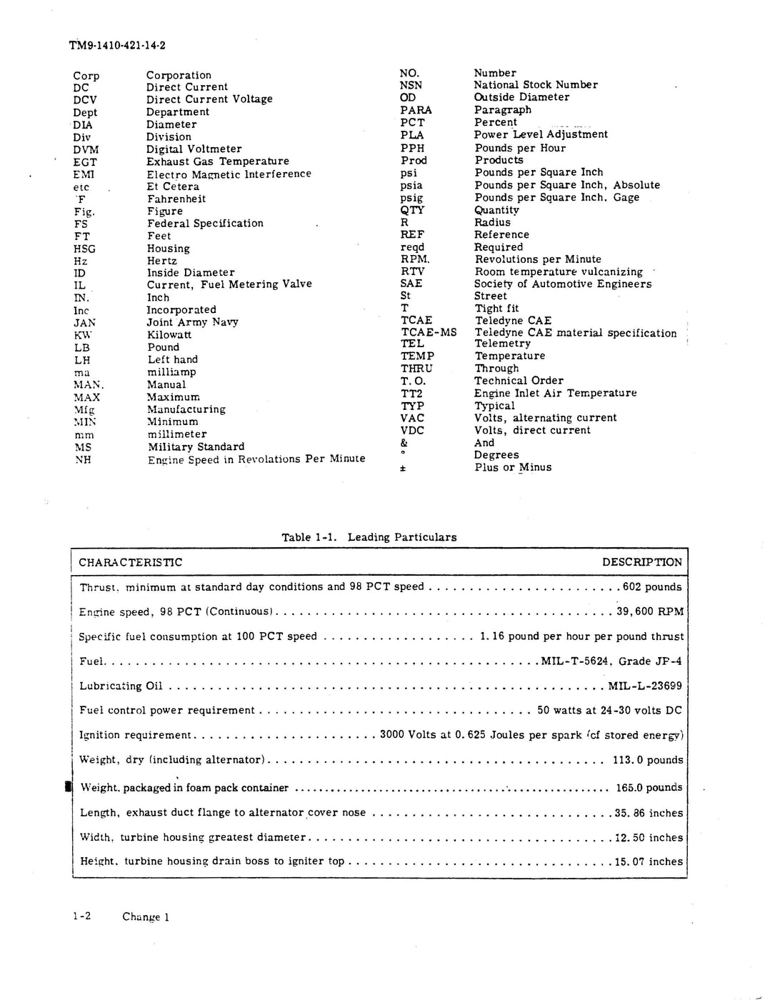 Continental J402-CA-700 Turbo Jet Engine Intermediate Maintenance Inst ...