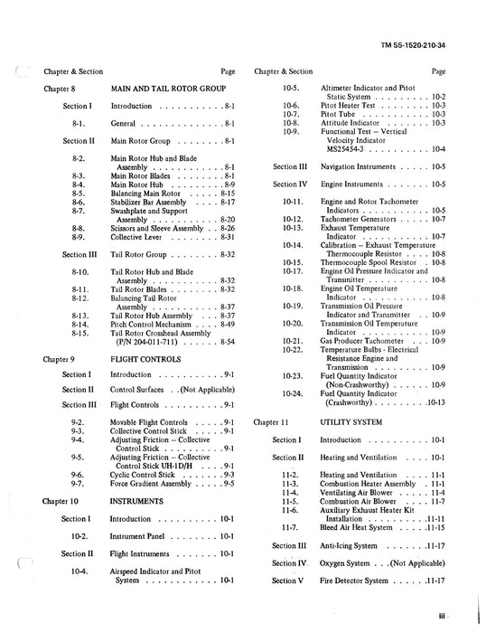 Bell Helicopter UH-1D,H 1971 DS and GS Maintenance Manual TM 55-1520-210-34