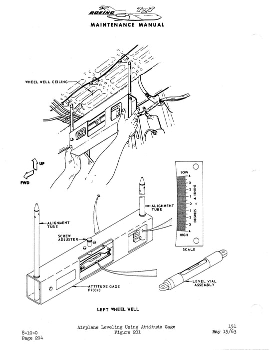 B727 Checklist Boeing 727 Boeing Maintenance Manual (BO727-M-C) — Essco Aircraft