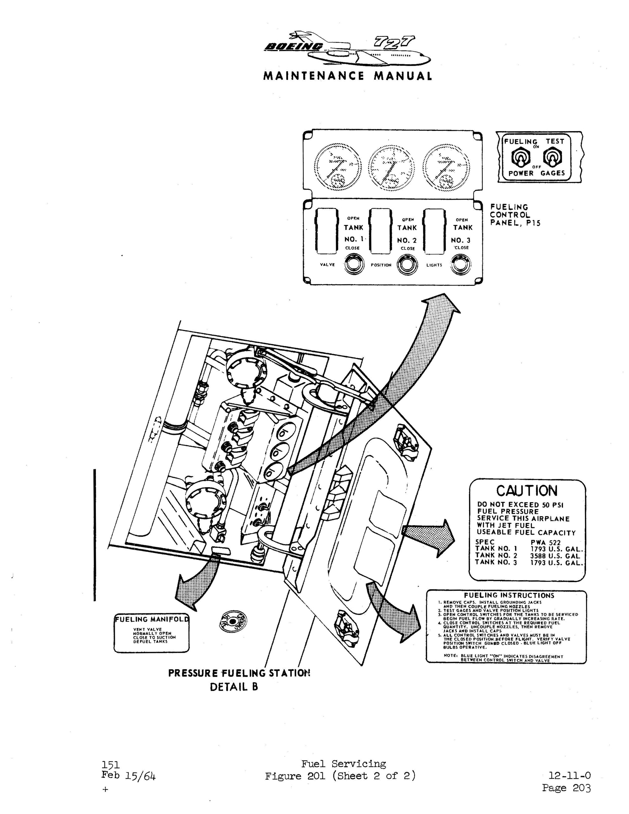 B727 Checklist Boeing 727 Boeing Maintenance Manual (BO727-M-C) — Essco Aircraft