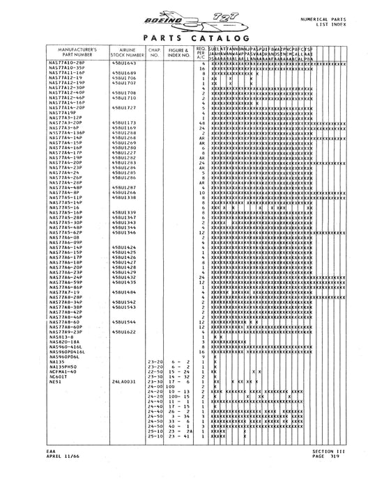 Boeing 727 Boeing Parts Catalog (BO727-P-C)