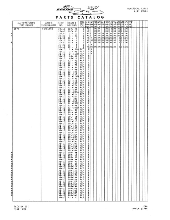 Boeing 727 Boeing Parts Catalog (BO727-P-C)