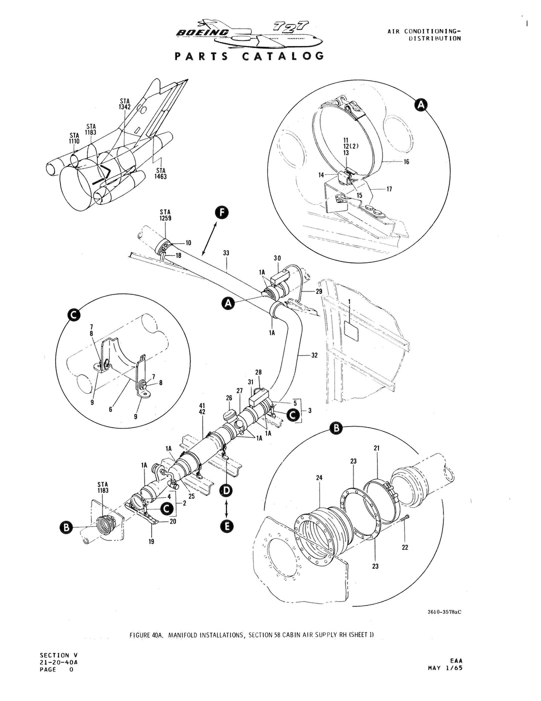 Boeing 727 Boeing Parts Catalog (D68864) — Essco Aircraft