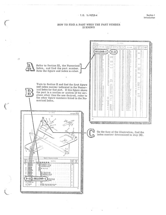 Cessna TL-19D Series 1957 Illustrated Parts Breakdown (1L-19(T)D-4)