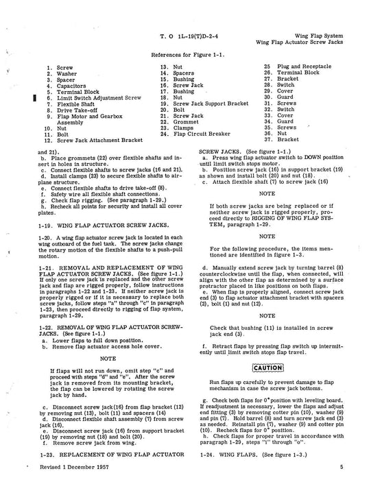 Cessna TL-19D Series 1956 Maintenance Instructions Flight Controls (1L-19(T)D-2-4)