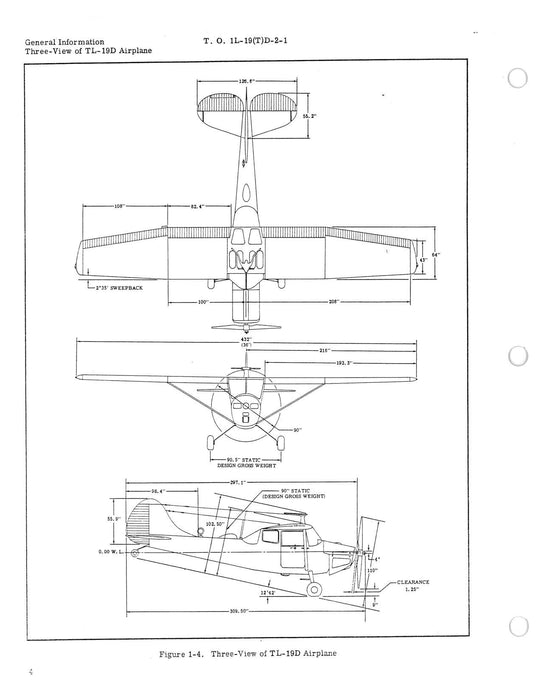 Cessna TL-19D Series 1956 Maintenance Instructions General Airplane (1L-19(T)D-2-1)