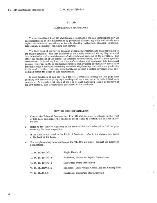Cessna TL-19D Series 1957 Maintenance Manual Instruments(1L-19(T)D-2-5)
