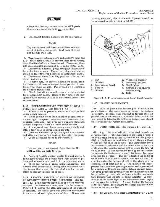 Cessna TL-19D Series 1957 Maintenance Manual Instruments(1L-19(T)D-2-5)