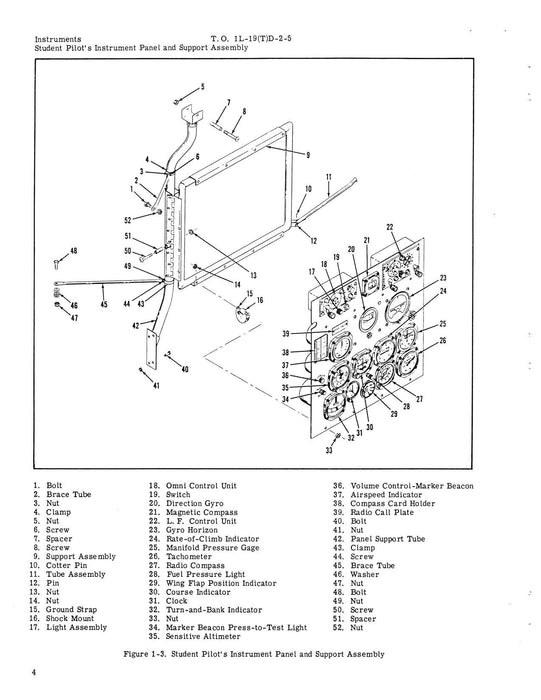 Cessna TL-19D Series 1957 Maintenance Manual Instruments(1L-19(T)D-2-5)