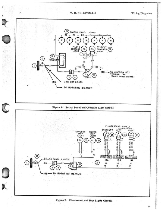 Cessna TL-19D Series 1957 Maintenance Instructions Wiring Diagrams (1L-19(T)D-2-8)