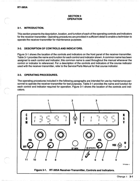Cessna 300 Nav-ComM RT-385A Maintenance & Parts Manual (CERT385A-82-MP)