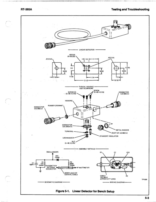Cessna 300 Nav-ComM RT-385A Maintenance & Parts Manual (CERT385A-82-MP)