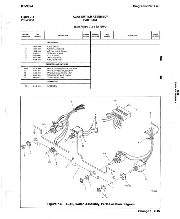 Cessna 300 Nav-ComM RT-385A Maintenance & Parts Manual (CERT385A-82-MP)