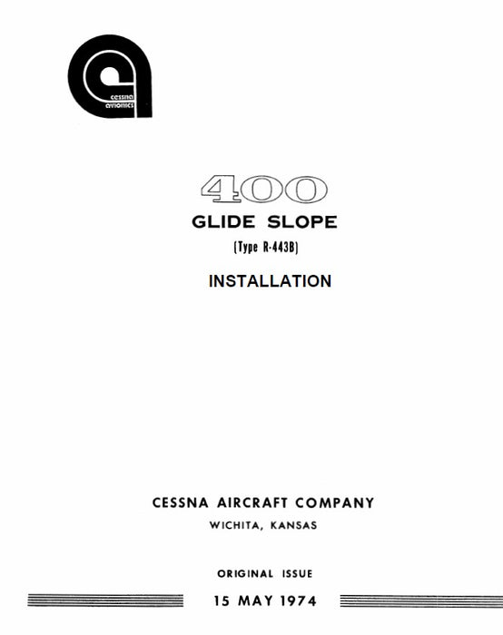 Cessna R-443B Glide Slope Installation (CER443BIN)