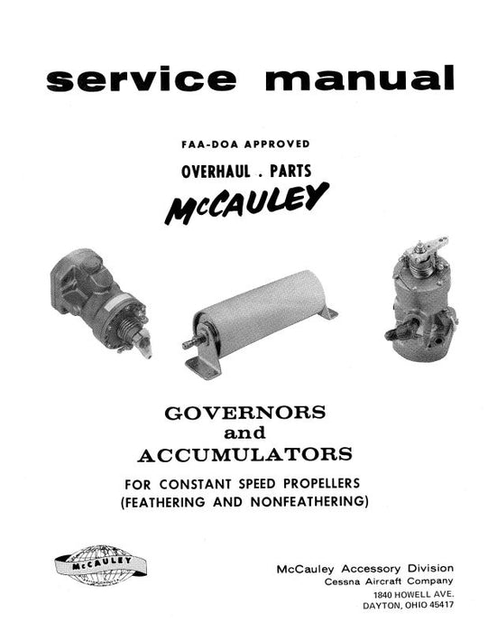 McCauley Propellers C290D Governors & Accumulators Overhaul-Parts (750320)