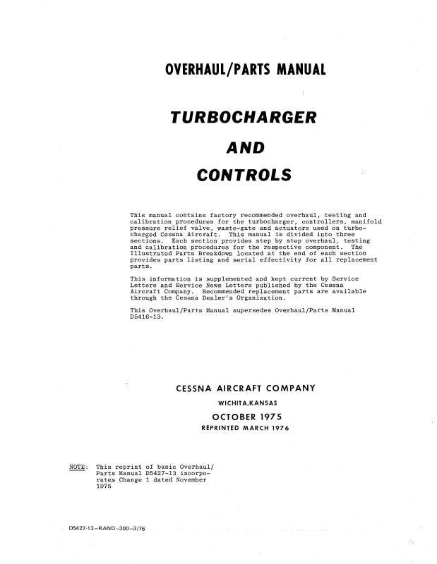 Cessna Turbocharger & Controls Overhaul/Parts — Essco Aircraft