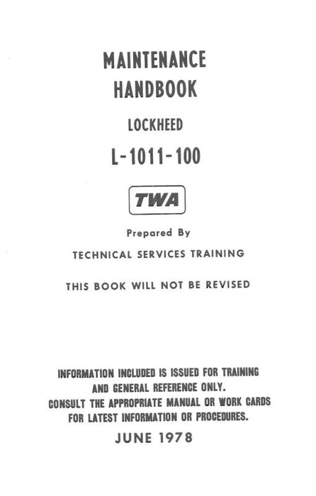 Lockheed L-1011 Systems Study Guide Systems Study Guide