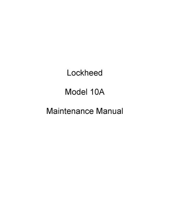 Lockheed  10A 1949 Maintenance Manual