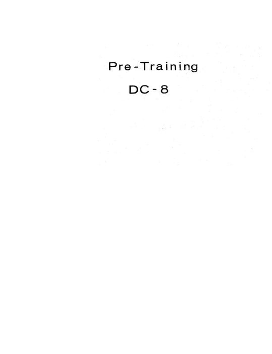 McDonnell Douglas DC-8 1966 Study Guide