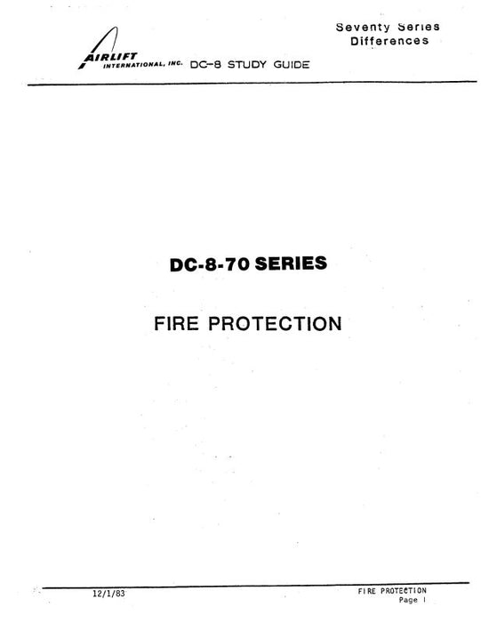 McDonnell Douglas DC-8 1985 Operations Manual
