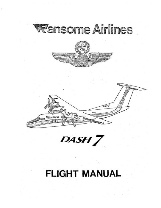 Ransome Airlines Dash 7 DHC-7-102-103 Flight Manual (Ransome Airlines)