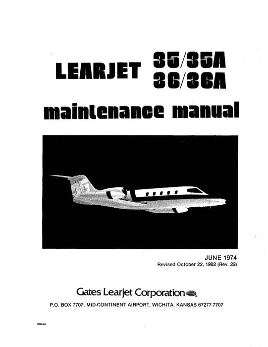 Learjet 35,A-36,A Series 1974 Maintenance Manual