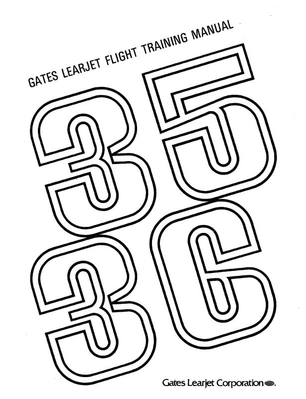 Learjet 35-36 Series 1980 Flight Training Manual — Essco Aircraft