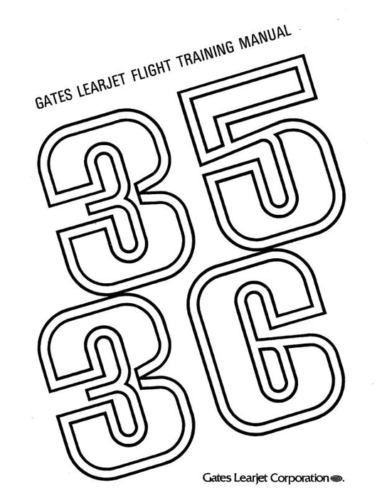 Learjet 35-36 Series 1980 Flight Training Manual