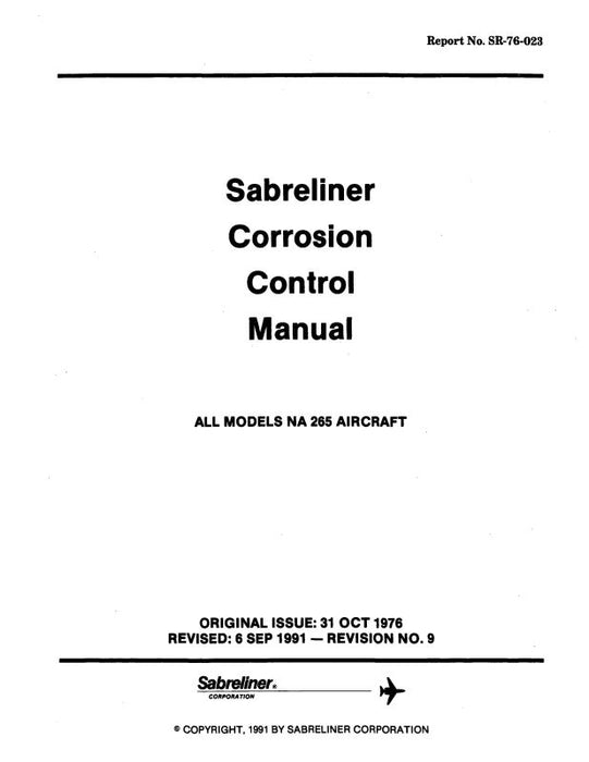 North American NA-265 Sabreliner 1967 Structural Repair Manual