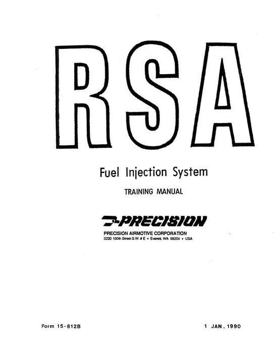 Servo Rgulator Rsa Fuel Injection System Precision Airmotive Corp RSA Fuel Injection System Training Manual (15 ...