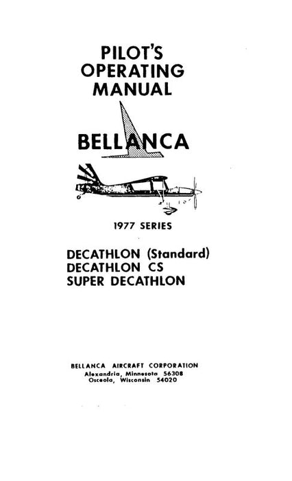 Bellanca 8KCAB  1977 Owner's Manual (BL8KCAB-77-O-C)