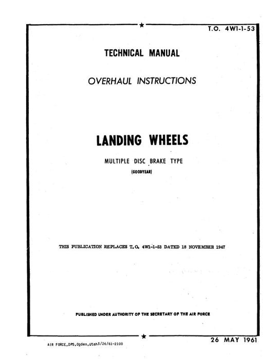 Goodyear Landing Wheels Overhaul Instructions (4W1-1-53)
