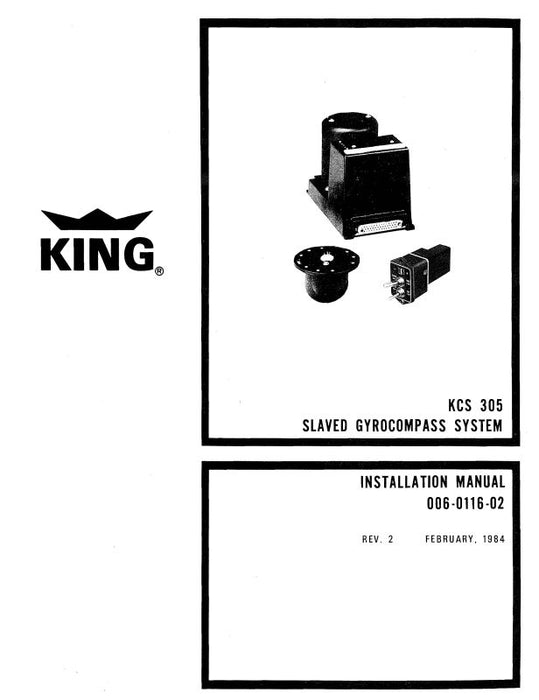 King KCS 305 Slaved Gyrocompass Maintenance, Installation Manual (006-0116-01)
