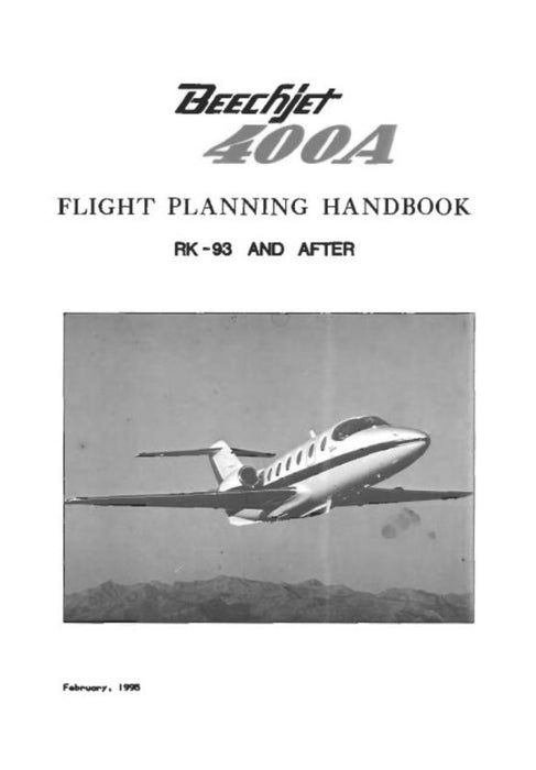 Beech Beechjet 400A Flight Planning Flight Planning Handbook (BE400A--HB-C)