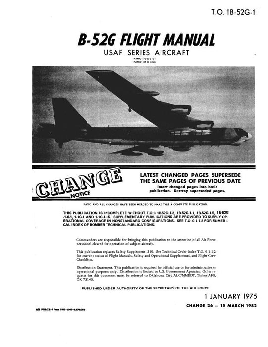 Boeing B-52G 1975 Flight Manual (1B-52G-1)