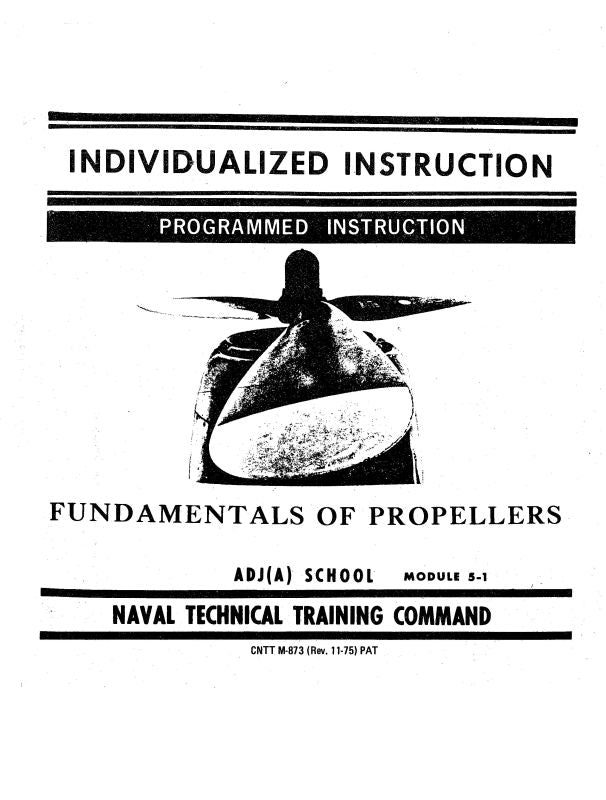 Aeroproducts Propeller Fundamentals Of Propellers Programmed Instructi — Essco Aircraft