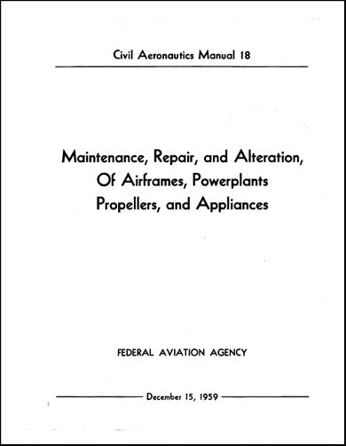US Government CAM 18 1959 Maintenance, Repair (USCAM18)