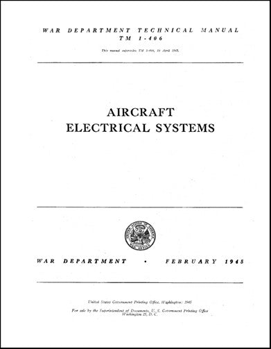 US Government Aircraft Electrical System Technical Manual (TM-1-406)