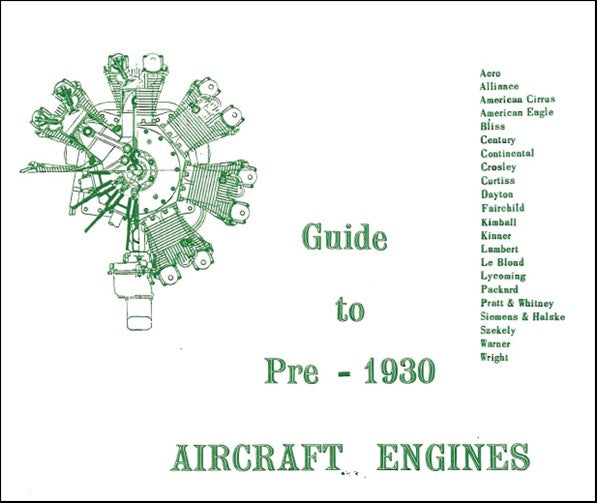 US Government Guide To Pre 1930 A-C Engines Guide Book (USGUIDETOPRE1930-C)